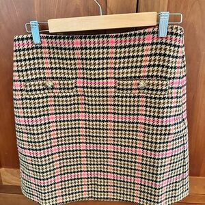 Perfect for fall, darling plaid mini-skirt! But not too “mini”!